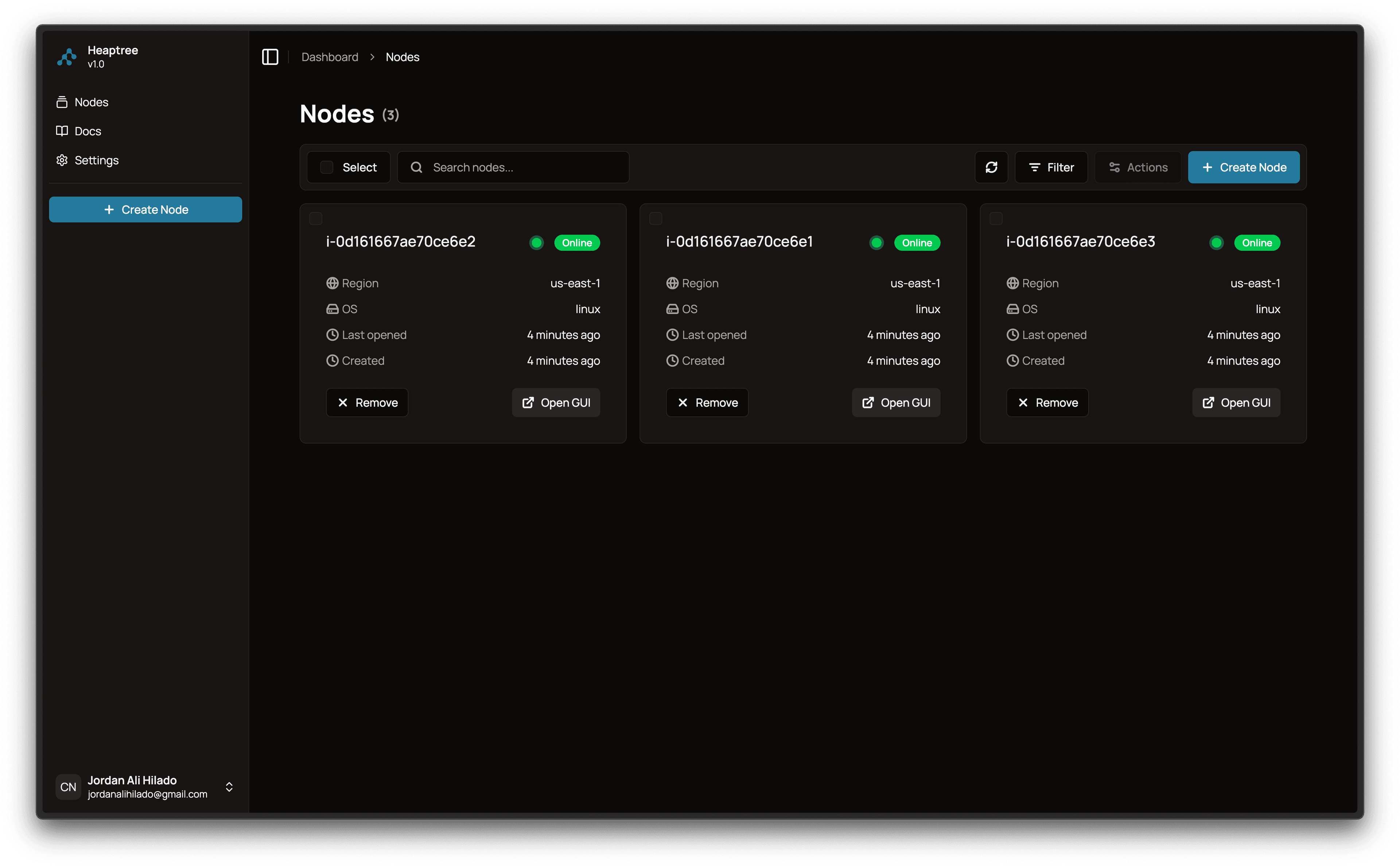app screen